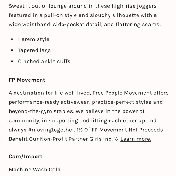 NEW Free People High Fives Joggers In Black - Picture 6 of 16